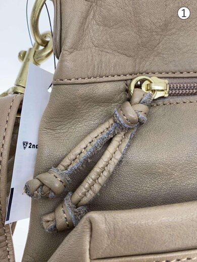 商品画像：ショルダーバッグ/レザー/BEG 7