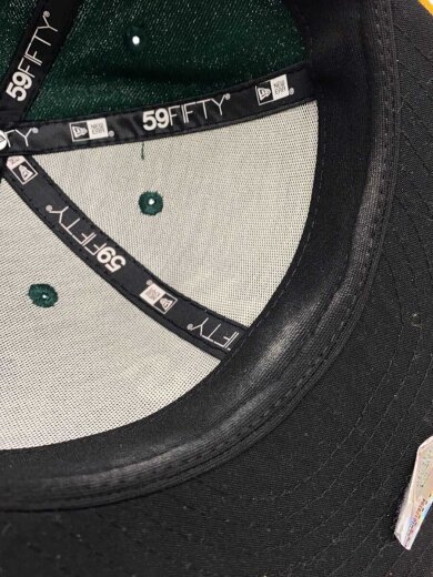 商品画像：キャップ/7 3/8/コットン/GRN/無地/レディース 5