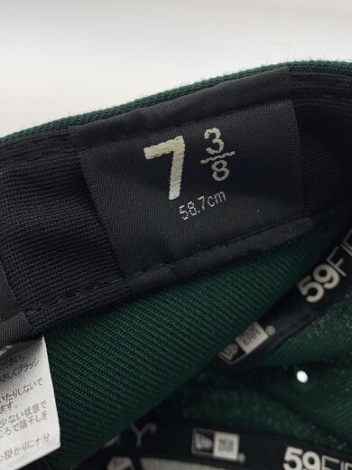 商品画像：キャップ/7 3/8/コットン/GRN/無地/レディース 6