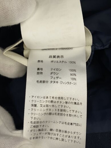 商品画像：GRENOBLE FUR/ロングダウンジャケット/36/ポリエステル/NVY/HWM004 4