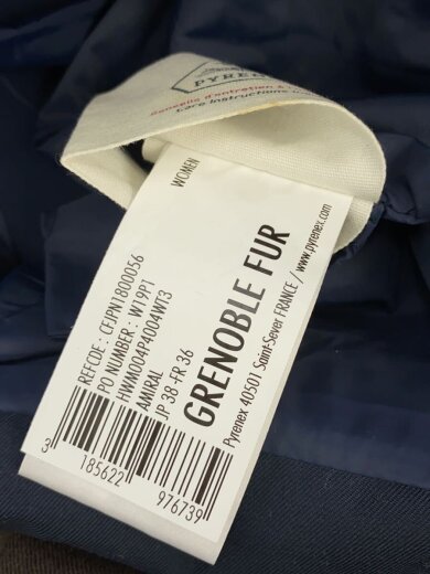 商品画像：GRENOBLE FUR/ロングダウンジャケット/36/ポリエステル/NVY/HWM004 5
