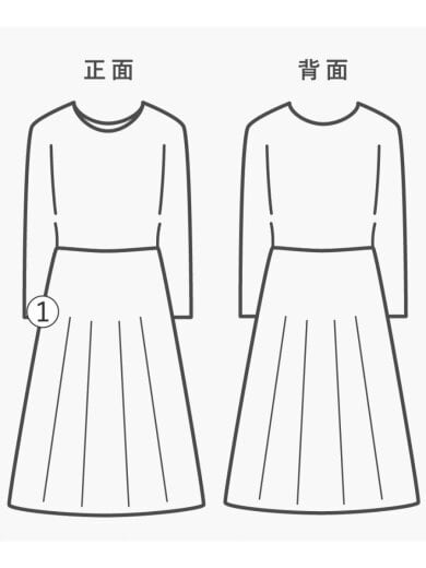 商品画像：長袖ワンピース/--/--/KHK 7