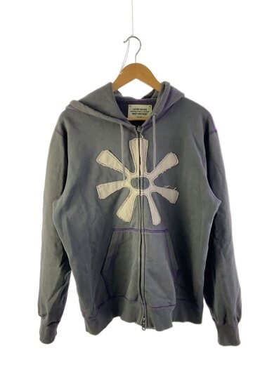 商品画像：ジップパーカー/--/コットン/GRY/総柄/FUTURE ARCHIVE ZIP HOODIE/ 1