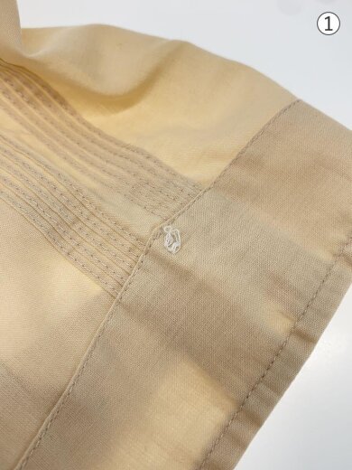 商品画像：半袖シャツ/15.5/ポリエステル/IVO/無地/キューバシャツ/70s/襟芯// 5