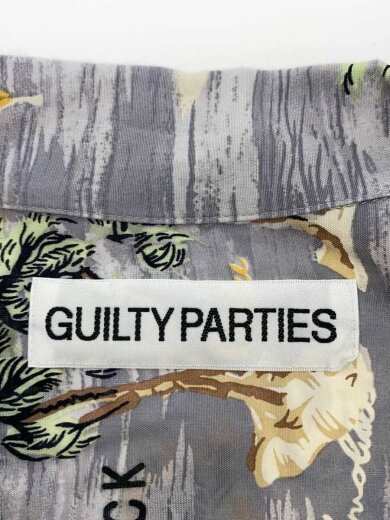 商品画像：アロハシャツ/XL/レーヨン/GRY/総柄 3