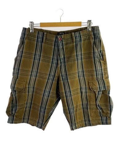 商品画像：ショートパンツ/34/コットン/BRW/チェック 1