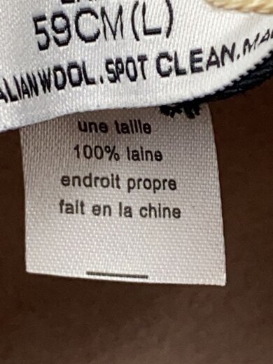 商品画像：ハット/L/ウール/BEG/無地/レディース 6