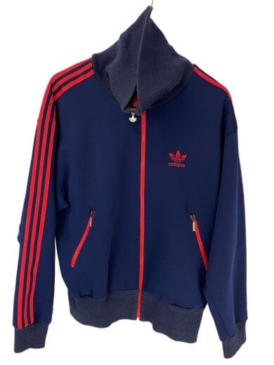 商品画像：ジャージ/L/ポリエステル/NVY/AA-5370/80s/トラックジャケット/デサント製 1