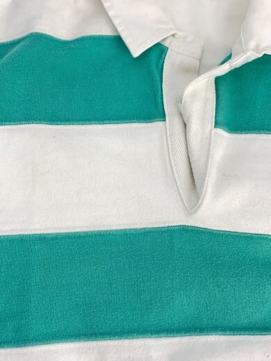 商品画像：ポロシャツ/M/コットン/BLU/ストライプ 7