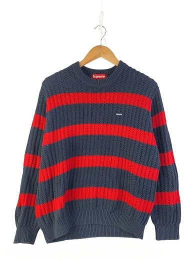 商品画像：S/コットン/ボーダー/NVY/25SS/Loose Gauge Stlipe Small Box Sweater// 1