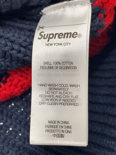 商品画像：S/コットン/ボーダー/NVY/25SS/Loose Gauge Stlipe Small Box Sweater// 4