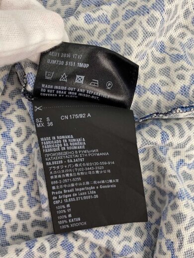 商品画像：ポロシャツ/S/コットン/BLU/総柄 5