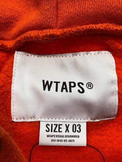 商品画像：18aw 182atdt-csm20 crack/パーカー/3/コットン/ORN/無地/182atdt-csm20 3