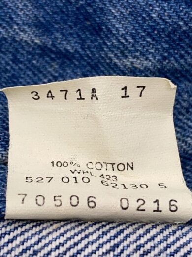 商品画像：ボタン裏527/usa製/Gジャン/42/コットン/BLU/無地/70506 0216/90s// 4