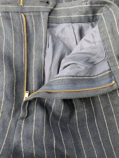 商品画像：ボトム/36/リネン/NVY/ストライプ/8614-202-0401 3