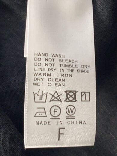 商品画像：半袖ワンピース/FREE/リネン/BLK/無地/23-040-400-8030-1-0 4