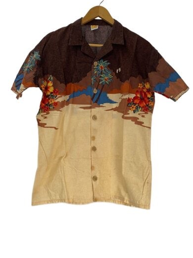 商品画像：シャツ/M/コットン/BRW/総柄// 1