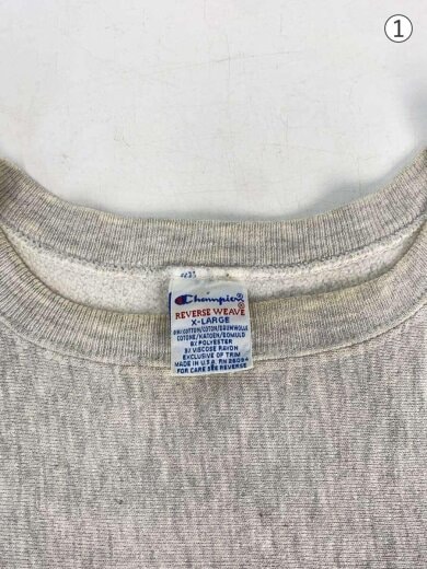 商品画像：スウェット/XL/コットン/GRY/REVERSE WEAVE/90S/刺繍タグ/USA製 6