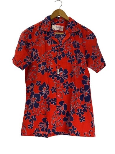 商品画像：royal palm/アロハシャツ/S/コットン/RED/花柄 1