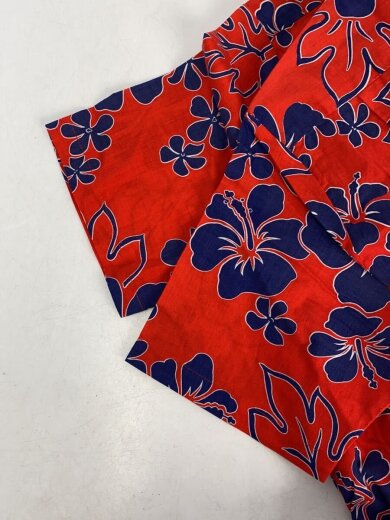 商品画像：royal palm/アロハシャツ/S/コットン/RED/花柄 5