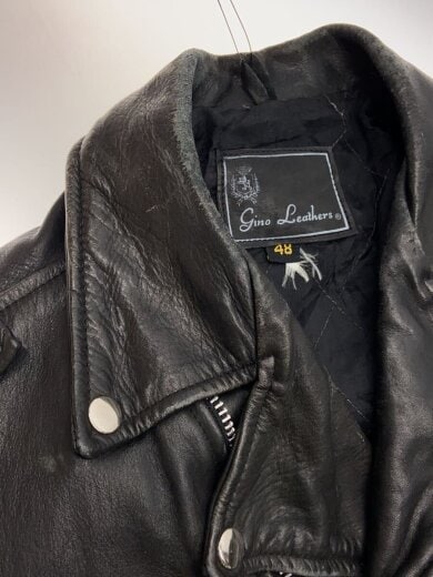商品画像：gino leathers/ダブルライダースジャケット/48/レザー/BLK// 7