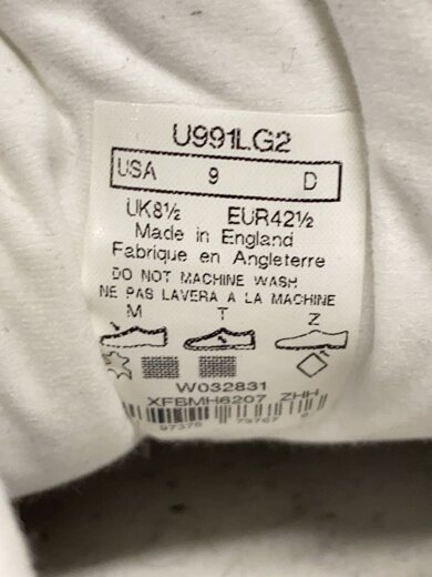 画像：NEW BALANCEローカットスニーカー/US9/GRY/コットン/u991lg2//5