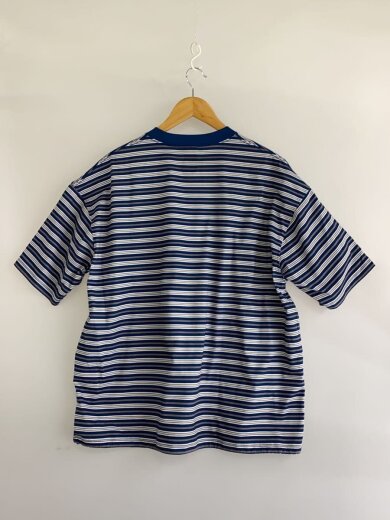 商品画像：Tシャツ/M/ポリエステル/BLU/ボーダー/be-35024/TECH DRAWSTRING MULTI BOR// 2