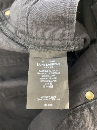 画像：SAINT LAURENTボトム/31/デニム/BLK/無地/YYS02/16ss/エディ期5