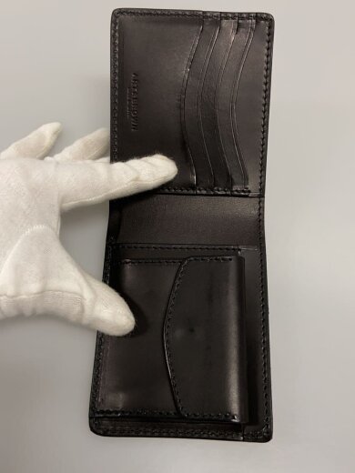 商品画像：2つ折り財布/レザー/BLK/メンズ// 4