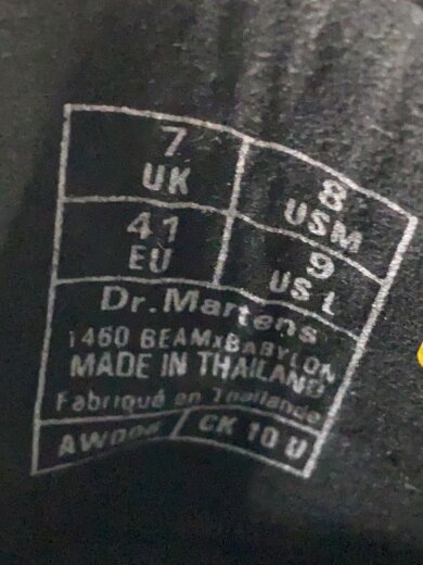 商品画像：ブーツ/UK7/BLK/1460/×BABYLON/トリプルコラボ/25986001 5