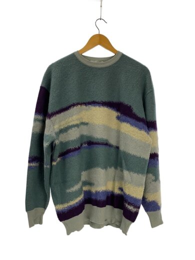 商品画像：23AW/Mountain View/ニット・セーター(厚手)/1/ウール/マルチカラー/総柄/GU233-8 1