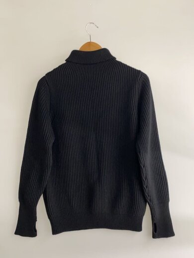 商品画像：ハイネックニット・セーター(厚手)/XS/ウール/BLK/無地// 2