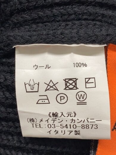 商品画像：ハイネックニット・セーター(厚手)/XS/ウール/BLK/無地// 4