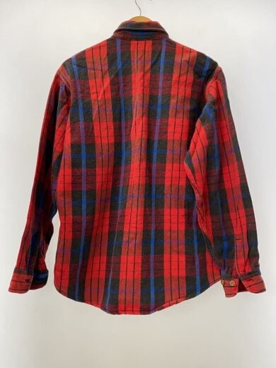 商品画像：ネルシャツ/--/コットン/RED/チェック/USA製/三角タグ/USA製 2