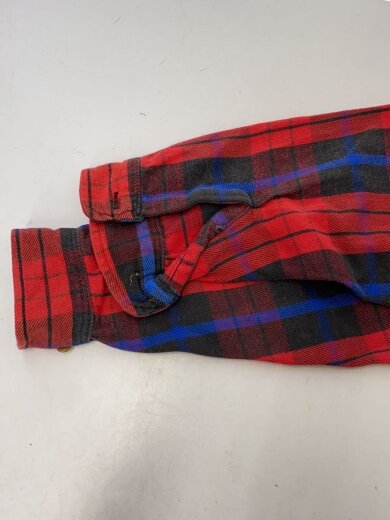 商品画像：ネルシャツ/--/コットン/RED/チェック/USA製/三角タグ/USA製 5