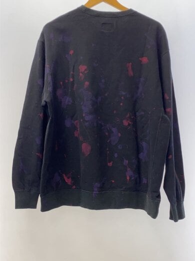 商品画像：スウェット/L/コットン/BLK/総柄/GL399 2