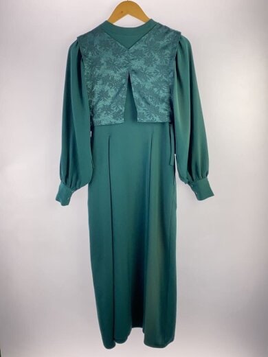 商品画像：長袖ワンピース/FREE/ポリエステル/GRN/HAL07027AS 2