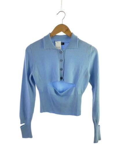 商品画像：ニット・セーター(薄手)/XS/カシミア/BLU/無地/WF22K112 1