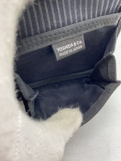 商品画像：2つ折り財布/キャンバス/BLK/ストライプ/メンズ/650-08615// 8
