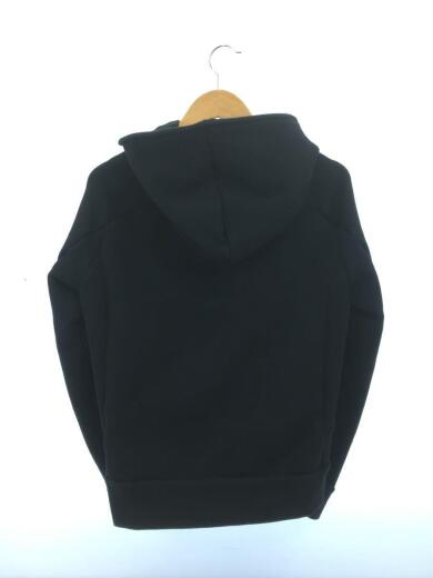 画像：Attachmentジップパーカー/3/コットン/BLK/無地/AB93-238/ブラック/厚手2