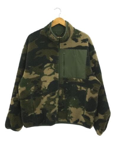 画像：adidasPAKAIAN/UKURAN/リバーシブル/フリースジャケット/L/ポリエステル/GRN/迷彩/ip02791