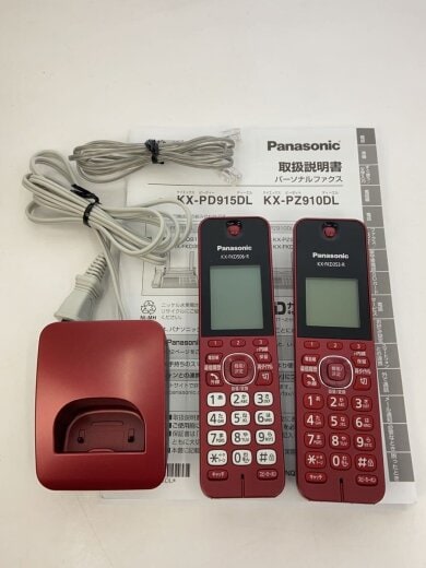 商品画像：FAX電話 おたっくす KX-PZ910DL-R [ボルドーレッド]/2017年製 9