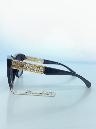 商品画像：スクエアシェイプアイウェアー/BLK×ゴールド/GRY/レディース/5533-A 3