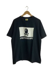 ロゴ/Tシャツ/XL/コットン/BLK/プリント