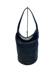 バケツバッグ/トートバッグ/レザー/BLK/無地