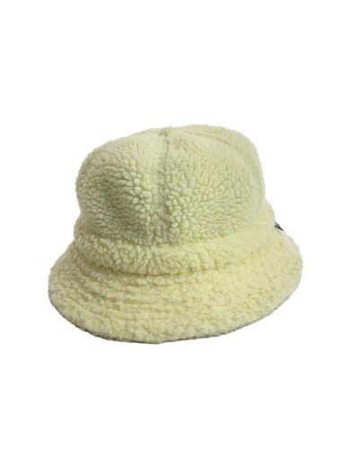 ボア/バケットハット/ポリエステル/WHT/無地/メンズ