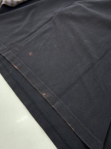 商品画像：DOUBLE SLEEVE P0LO T-SHIRT KNIT/ポロシャツ/S/コットン/BLK 7