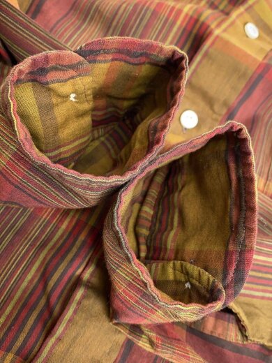 商品画像：60s/ボタンダウン/チェックシャツ/長袖シャツ/S/CML/ストライプ 6