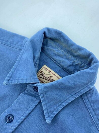 商品画像：長袖シャツ/L/コットン/BLU/無地 5