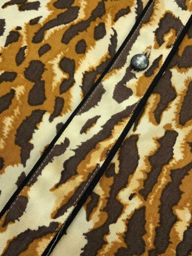 商品画像：WOLF HEAD/WESTERN SHIRT L/S/長袖シャツ/M/ウール/ブラウン/レオパード// 7